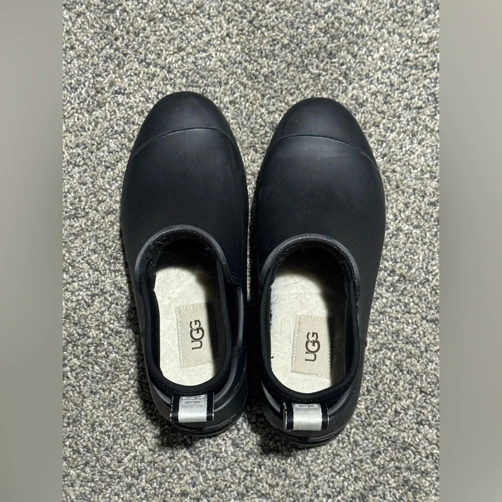 UGG Black Ankle Rain Boots (7) - Picture 7 of 9